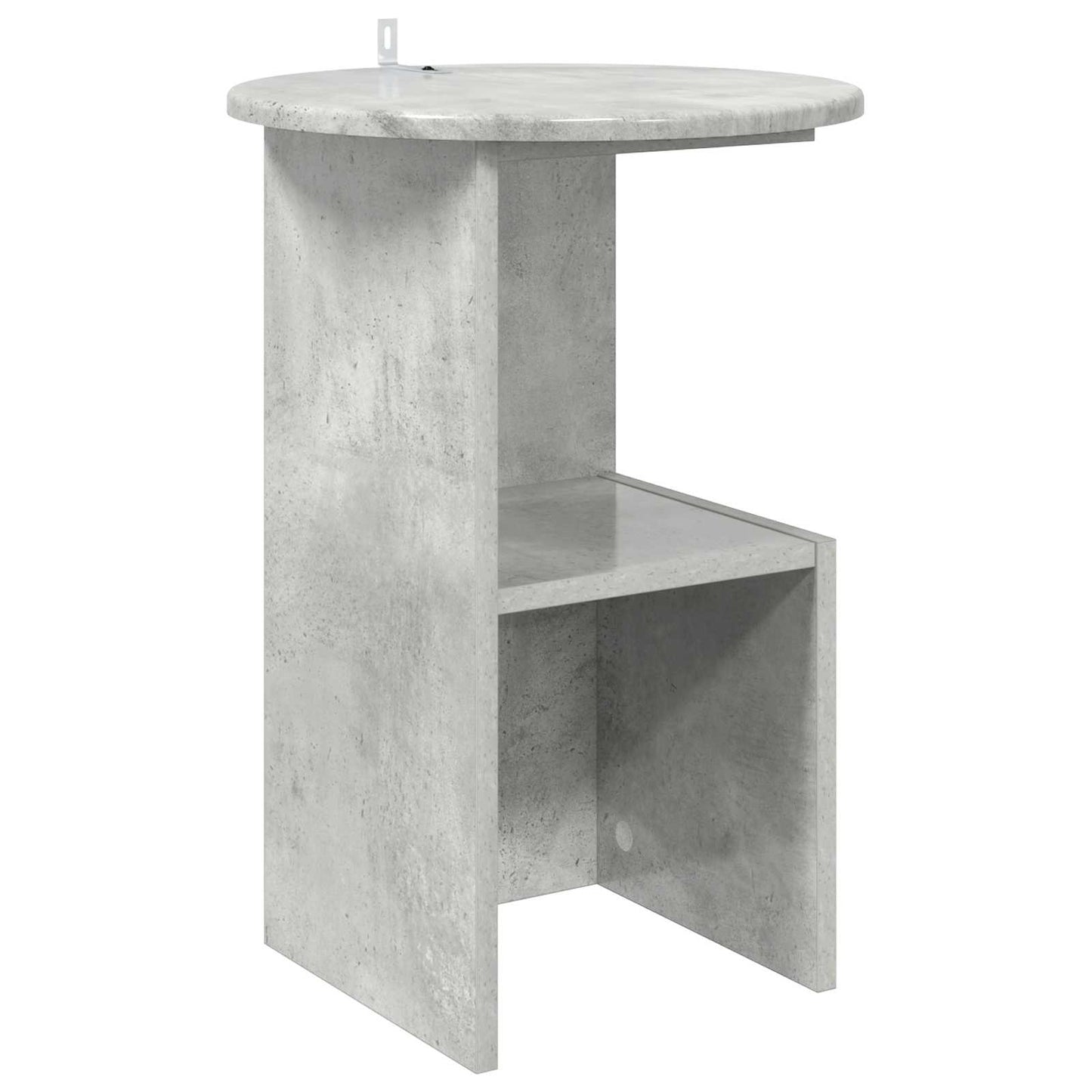 Oldal asztal Betonszürke Ø 39,5 x 55 cm Szerelt Fa