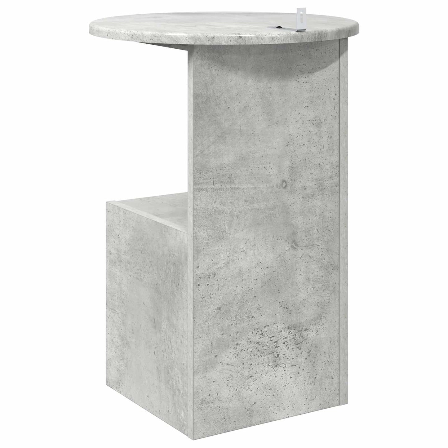 Oldal asztal Betonszürke Ø 39,5 x 55 cm Szerelt Fa