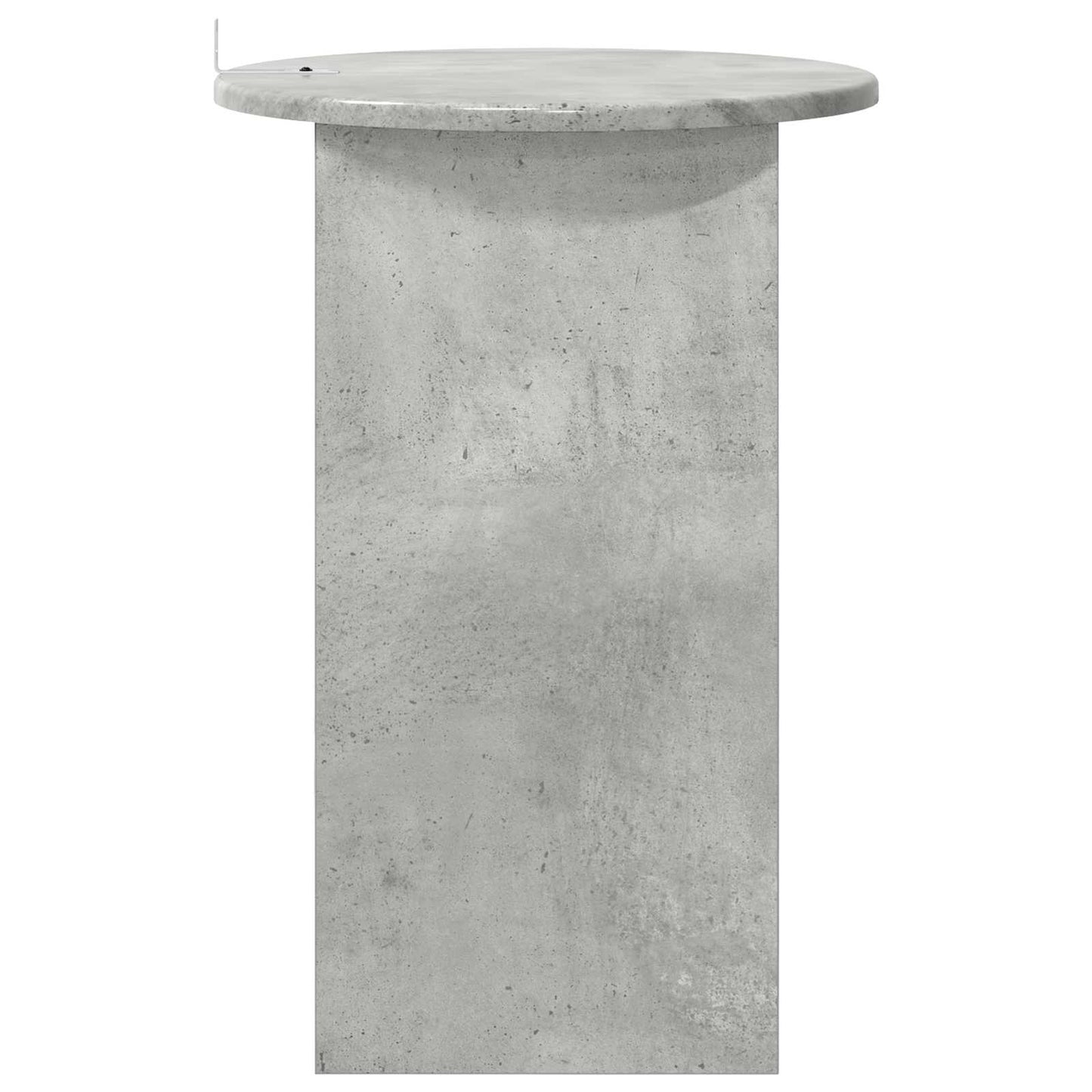 Oldal asztal Betonszürke Ø 39,5 x 55 cm Szerelt Fa