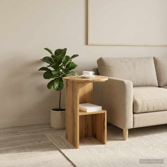Oldal asztal Kézműves Tölgy Ø 39,5 x 55 cm Szerelt Fa