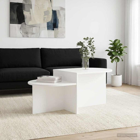 Dohányzóasztal Fehér 100 x 50 x 40 cm Szerelt Fa