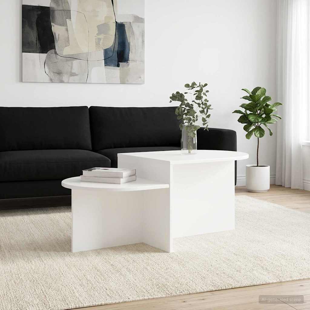 Dohányzóasztal Fehér 100 x 50 x 40 cm Szerelt Fa
