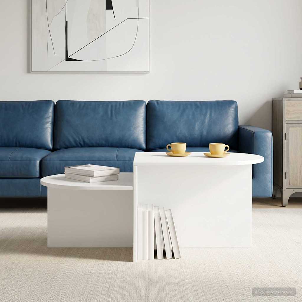 Dohányzóasztal Fehér 100 x 50 x 40 cm Szerelt Fa