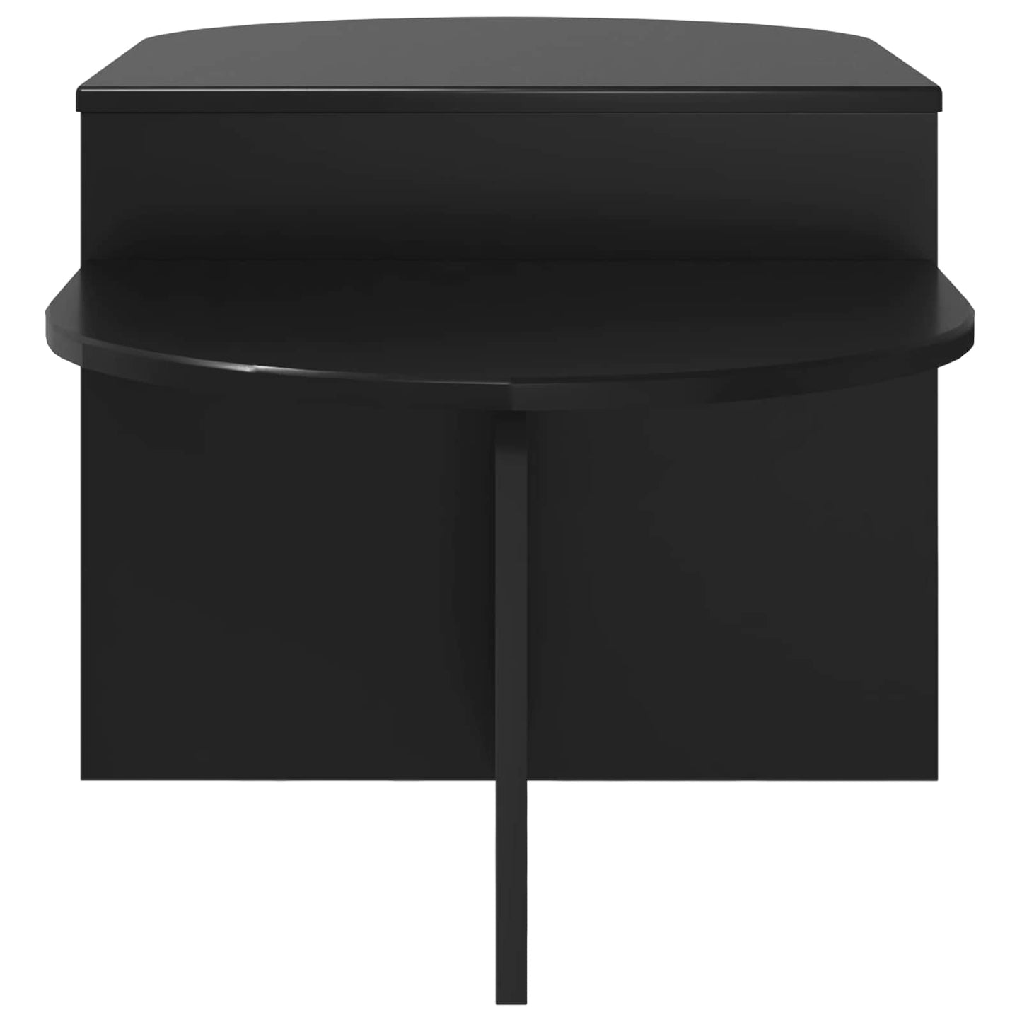 Dohányzóasztal Fekete Tölgy 100 x 50 x 40 cm Szerelt Fa