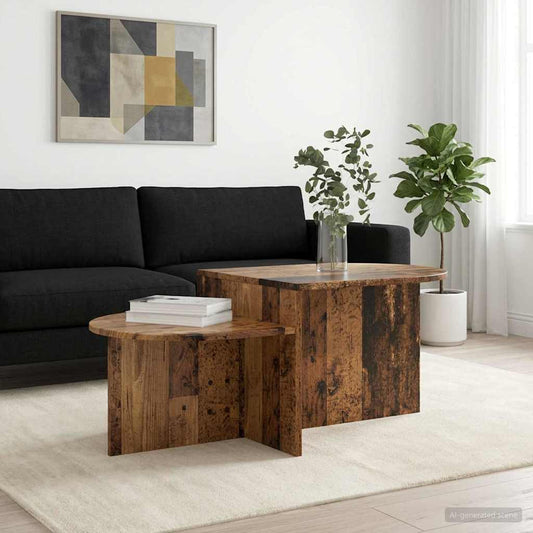 Dohányzóasztal Antik Fa 100 x 50 x 40 cm Szerelt Fa