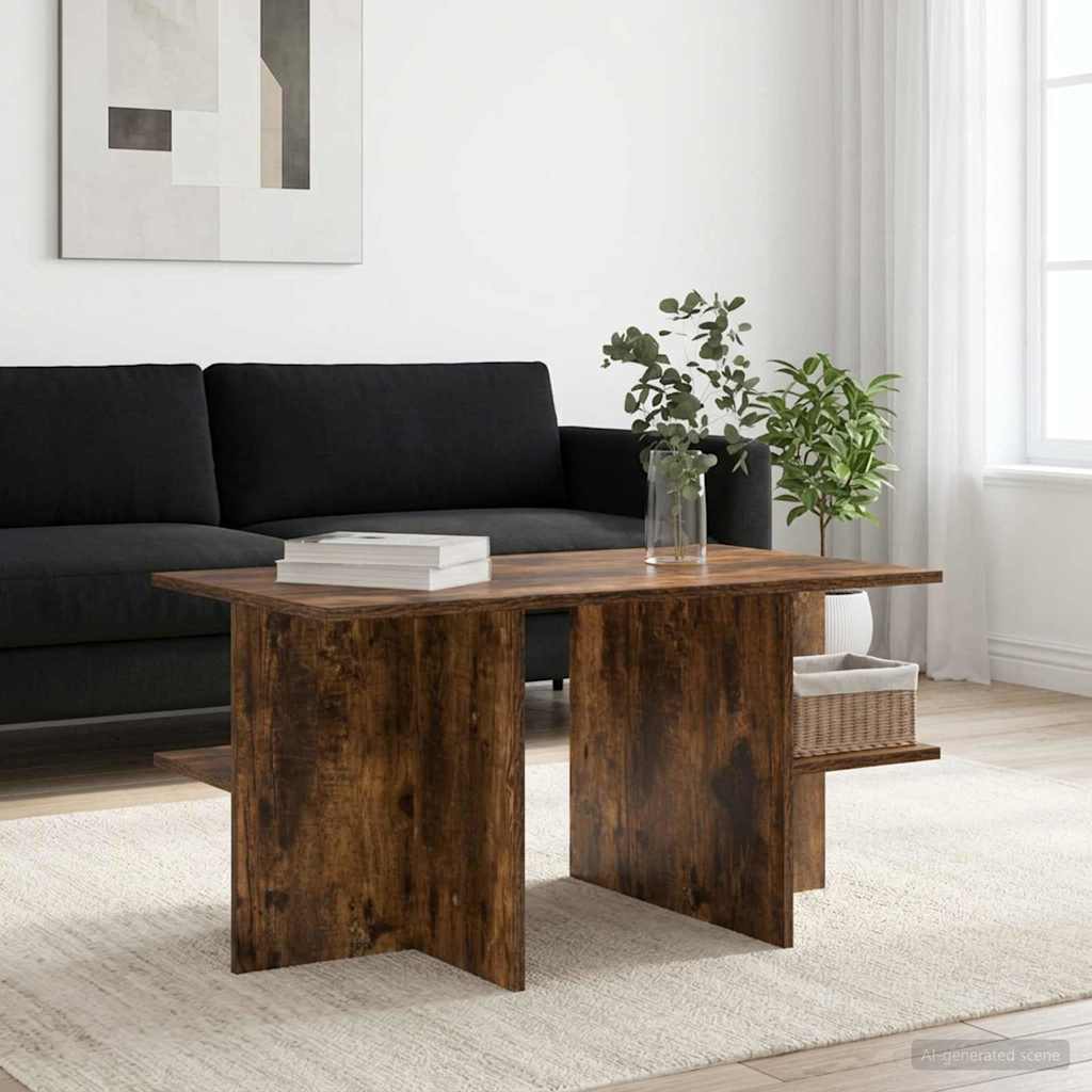 Dohányzóasztal Füstölt Tölgy 87 x 50 x 45 cm Mérnöki fa