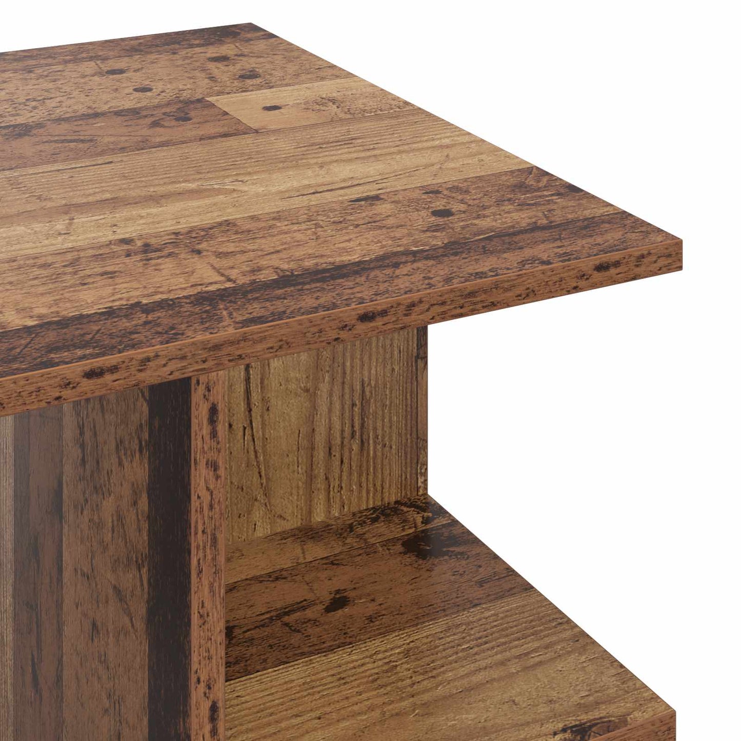 Dohányzóasztal Antik Fa 87 x 50 x 45 cm Mérnöki fa