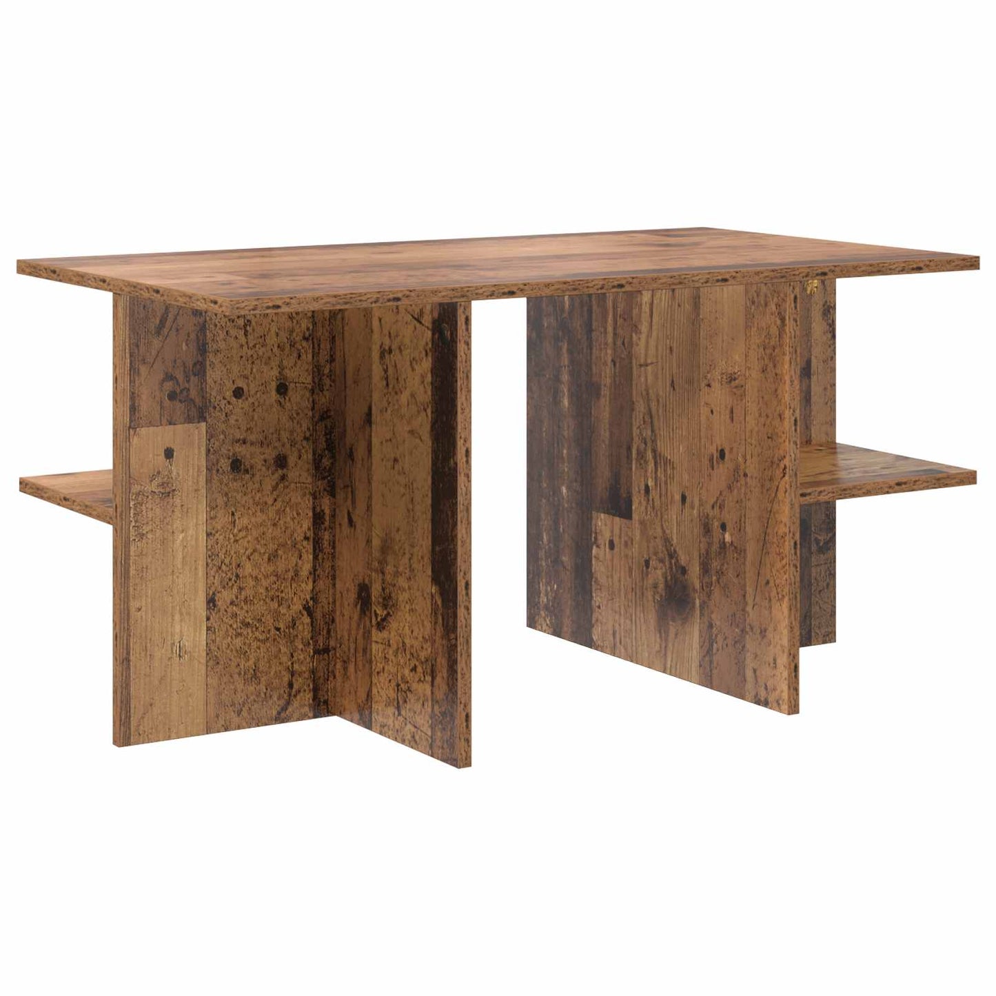 Dohányzóasztal Antik Fa 87 x 50 x 45 cm Mérnöki fa