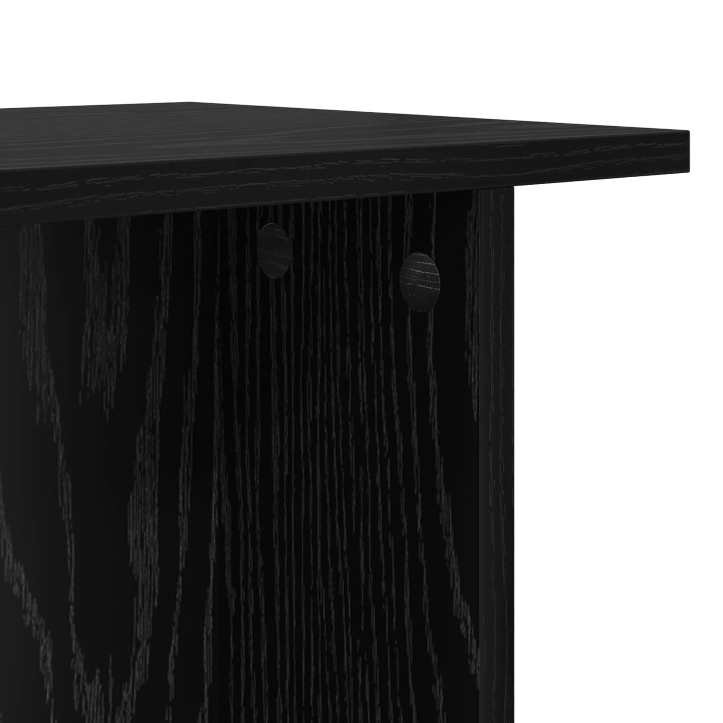 Dohányzóasztal 2 pcs Fekete Tölgy 40 x 30 x 49 cm Szerelt Fa