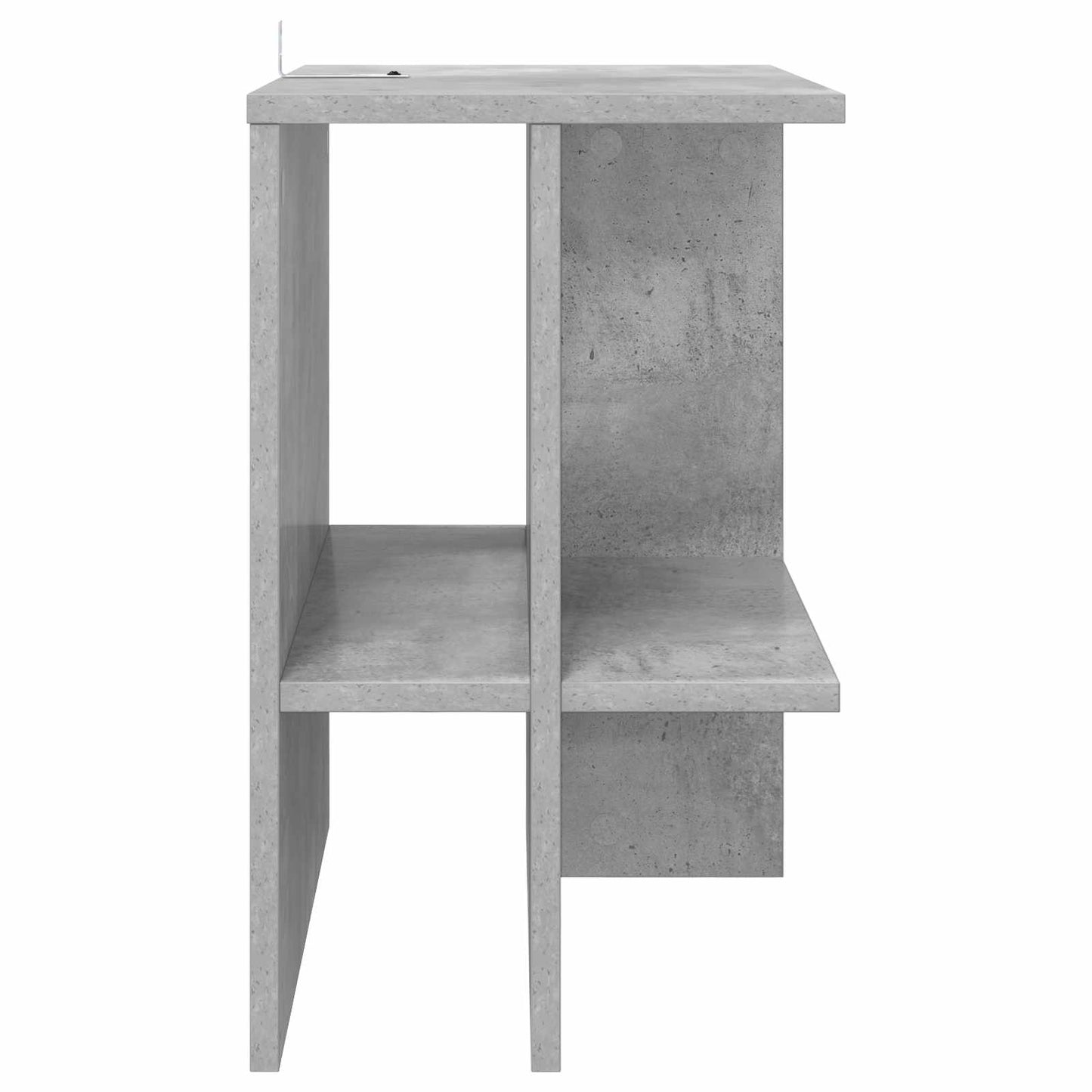 Dohányzóasztal 2 pcs Betonszürke 40 x 30 x 49 cm Szerelt Fa