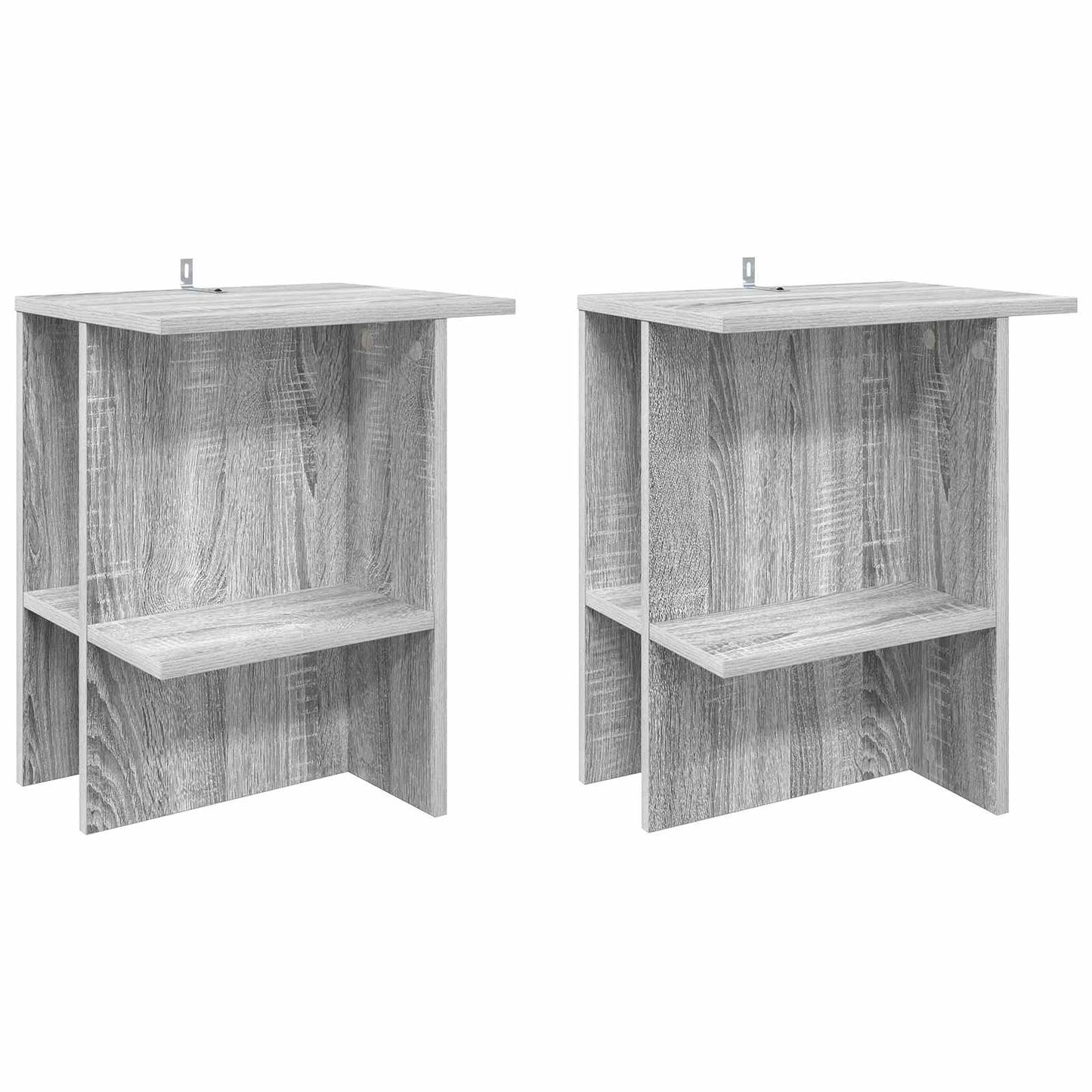 Dohányzóasztal 2 pcs Szürke Sonoma 40 x 30 x 49 cm Szerelt Fa