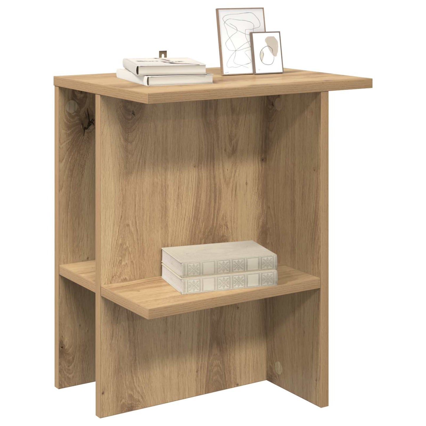 Dohányzóasztal 2 pcs Kézműves Tölgy 40 x 30 x 49 cm Szerelt Fa