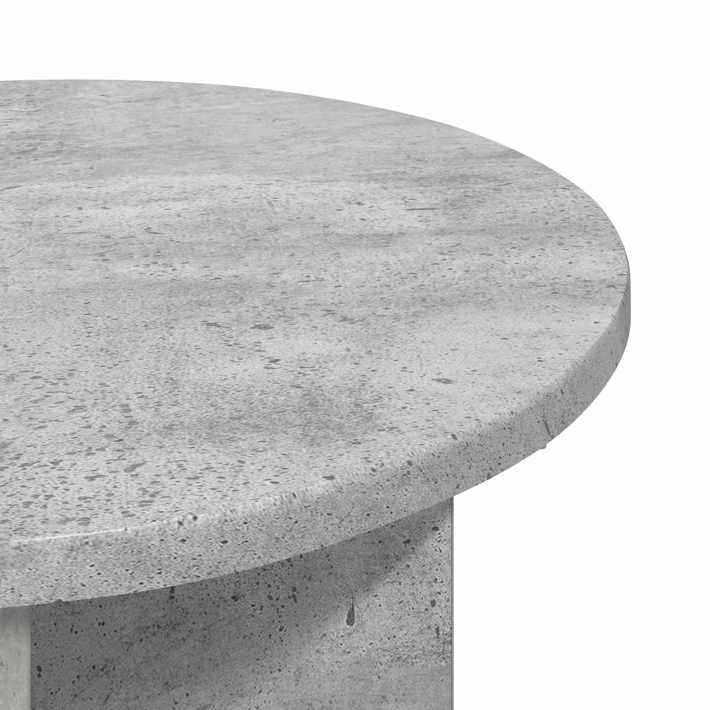 Oldal asztal 2 pcs Betonszürke Ø 39 x 38 cm Szerelt Fa