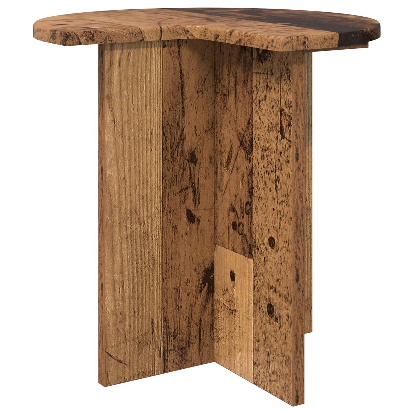 Oldal asztal tárolóval 2 pcs Antik Fa Ø 39 x 38 cm Szerelt Fa