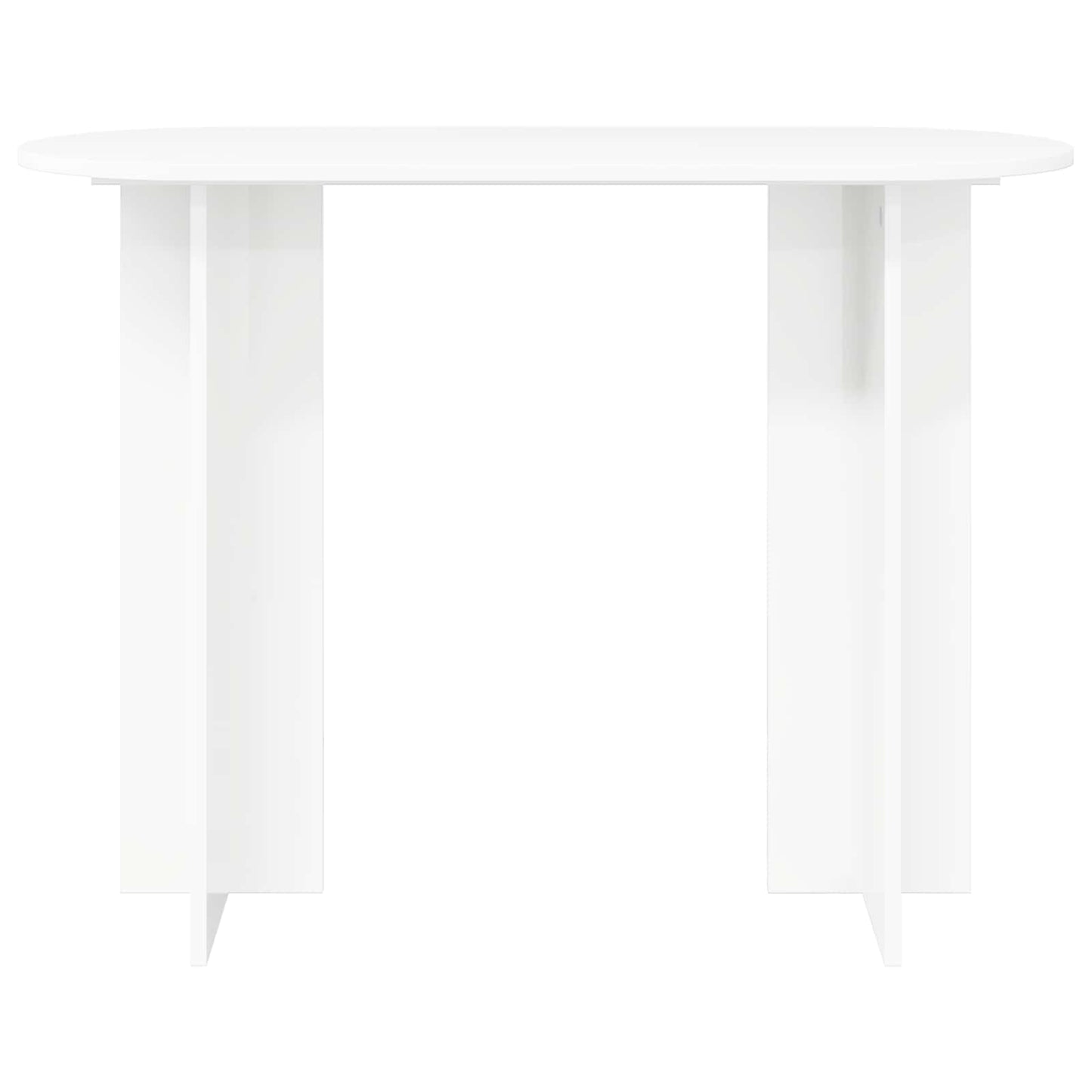 Konzolasztal tárolóval Fehér 100 x 39,5 x 75 cm Szerelt Fa