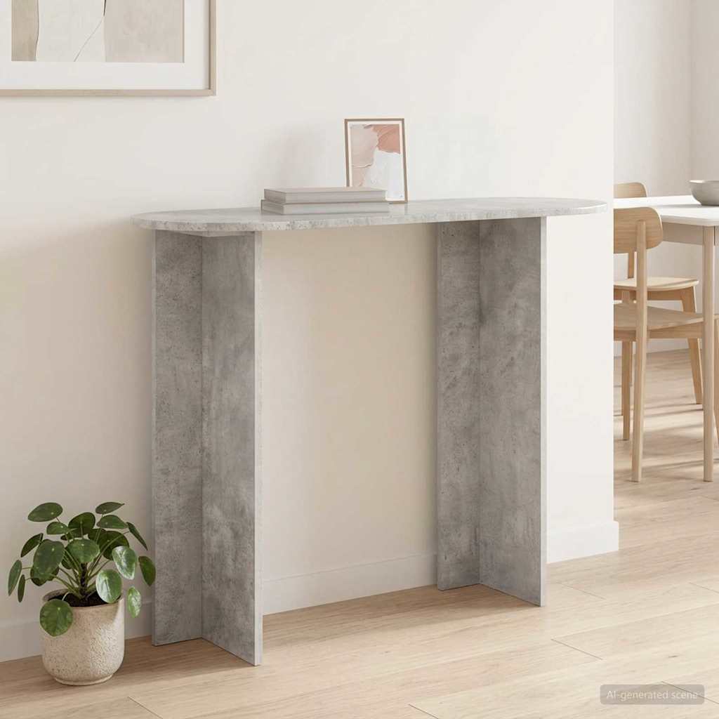 Konzolasztal Betonszürke 100 x 39,5 x 75 cm Szerelt Fa