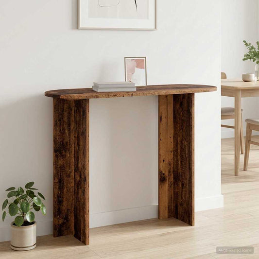 Konzolasztal tárolóval Antik Fa 100 x 39,5 x 75 cm Szerelt Fa