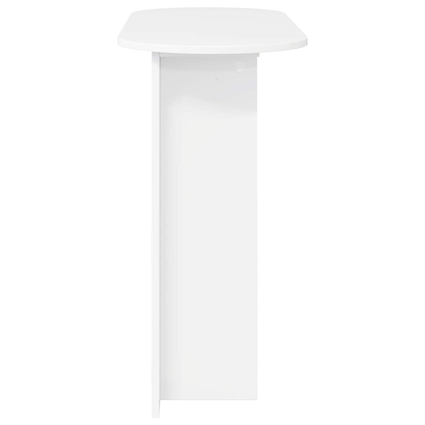 Konzolasztal tárolóval Fehér 100 x 39,5 x 75 cm Szerelt Fa