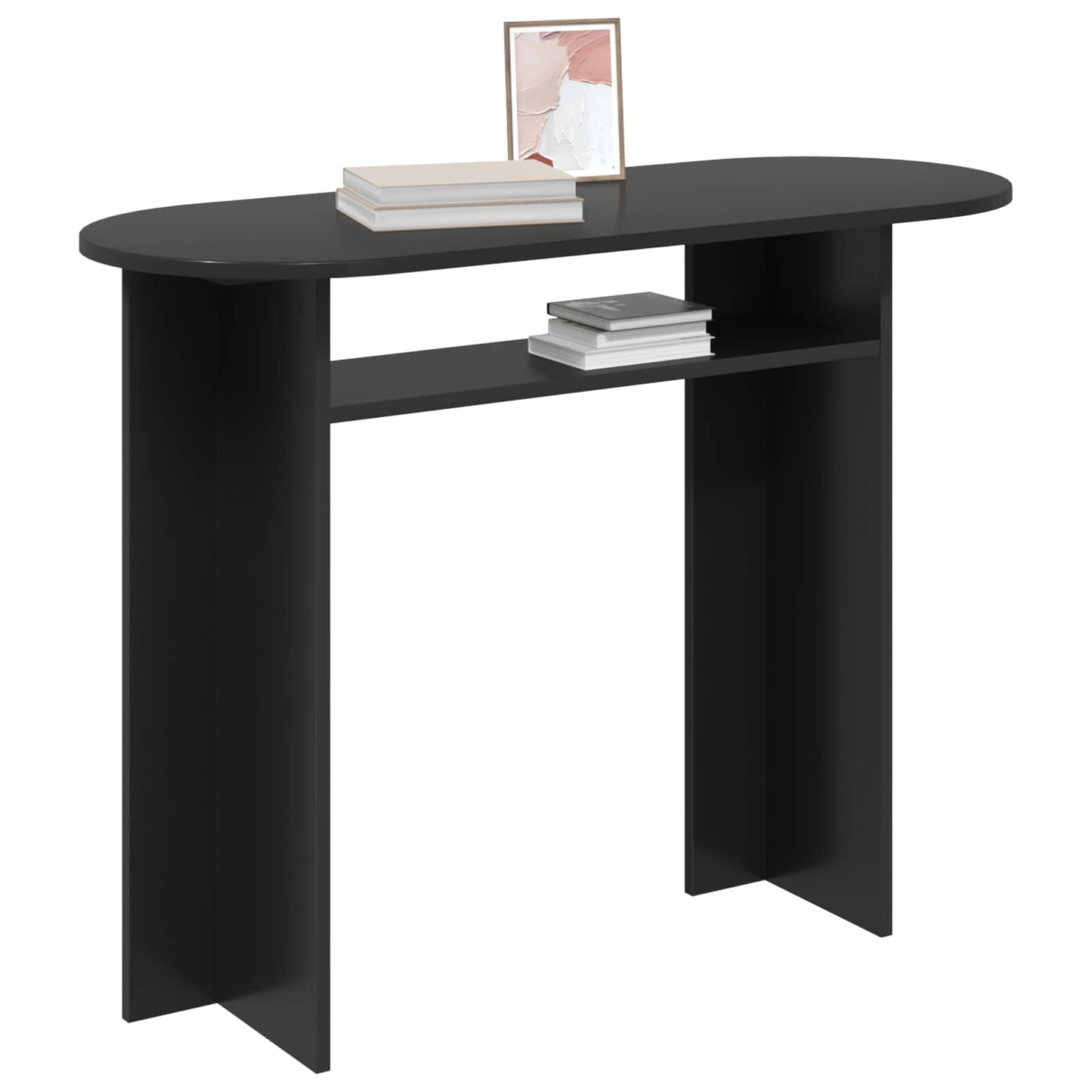 Konzolasztal Fekete Tölgy 100 x 39,5 x 75 cm Szerelt Fa