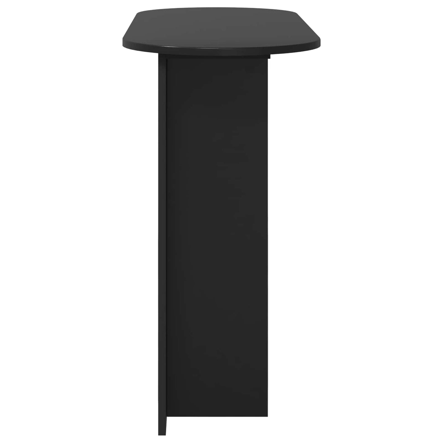 Konzolasztal Fekete Tölgy 100 x 39,5 x 75 cm Szerelt Fa