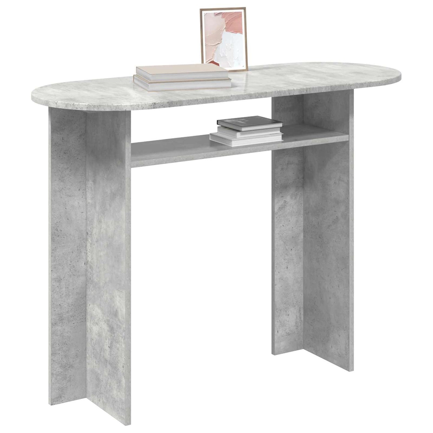 Konzolasztal Betonszürke 100 x 39,5 x 75 cm Szerelt Fa