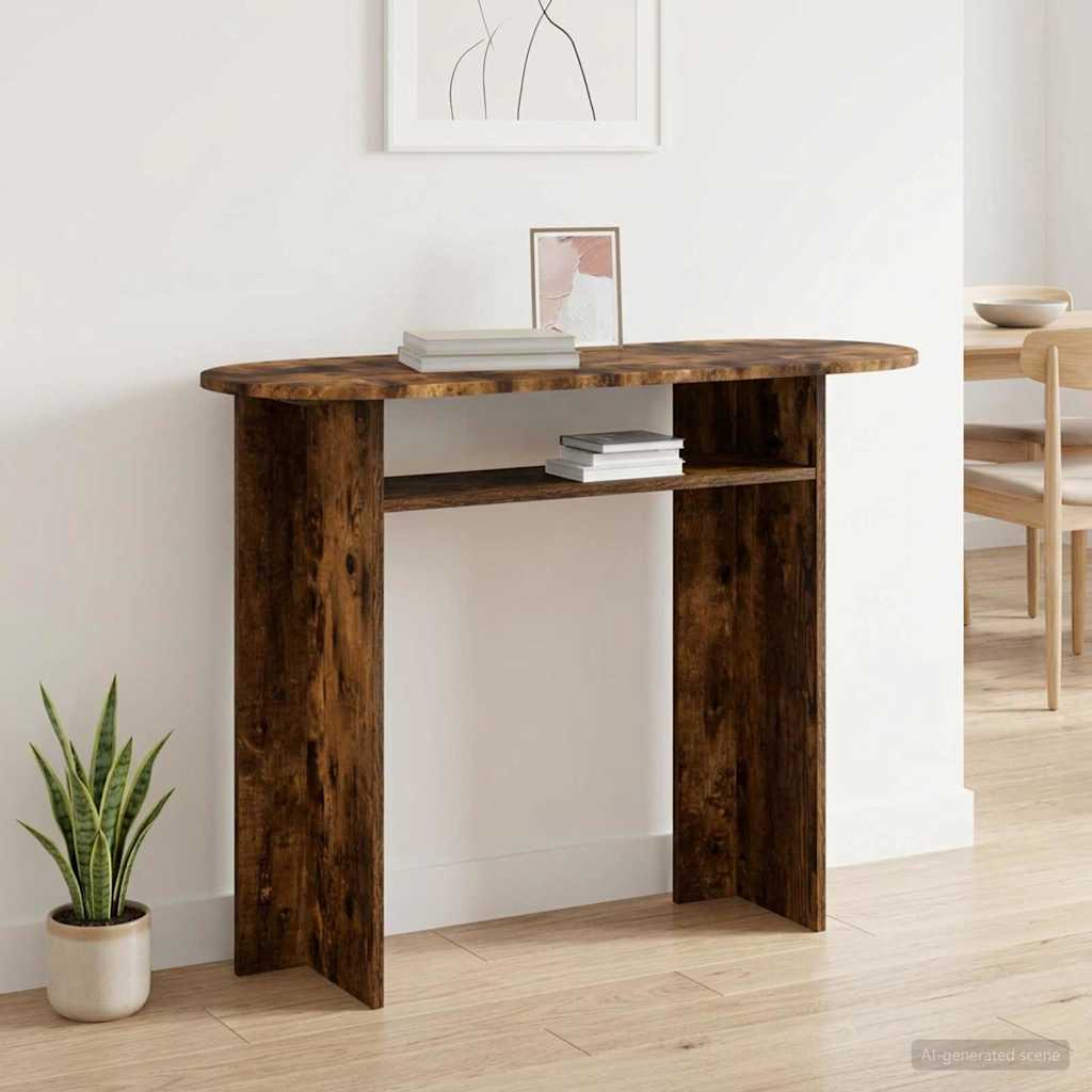 Konzolasztal Füstös Tölgy 100 x 39,5 x 75 cm Szerelt Fa