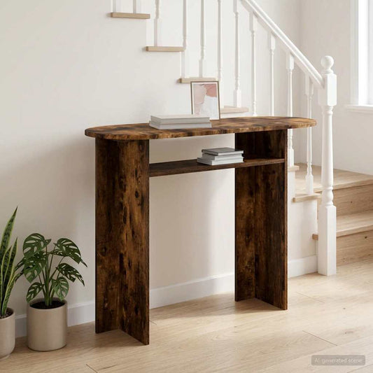 Konzolasztal Füstös Tölgy 100 x 39,5 x 75 cm Szerelt Fa