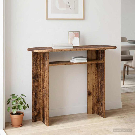 Konzolasztal tárolóval Antik Fa 100 x 39,5 x 75 cm Szerelt Fa