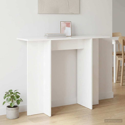 Konzolasztal Fehér 100 x 30 x 75 cm Szerelt Fa