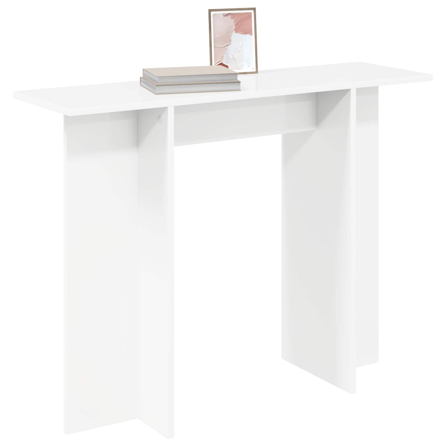 Konzolasztal Fehér 100 x 30 x 75 cm Szerelt Fa
