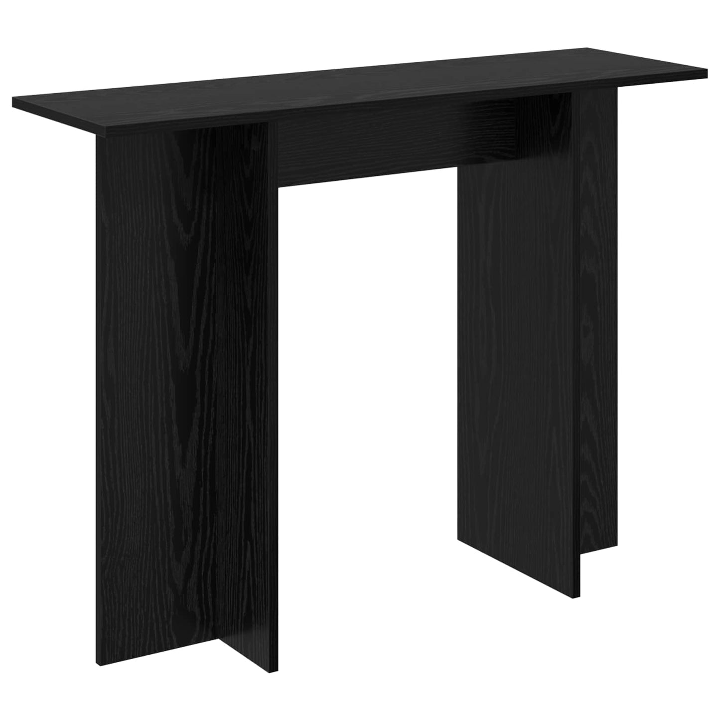 Konzolasztal Fekete Tölgy 100 x 30 x 75 cm Szerelt Fa