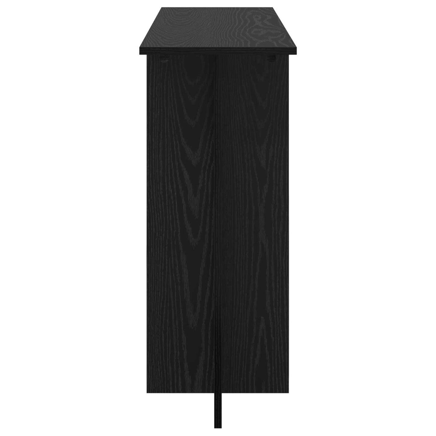 Konzolasztal Fekete Tölgy 100 x 30 x 75 cm Szerelt Fa