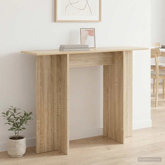 Konzolasztal Sonoma Tölgy 100 x 30 x 75 cm Szerelt Fa