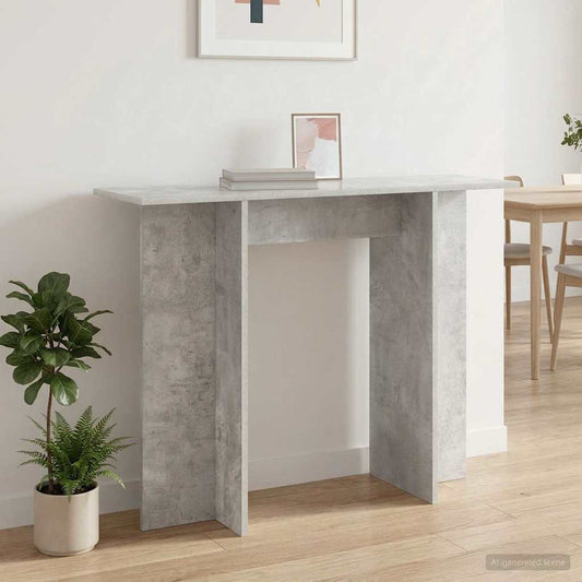 Konzolasztal Betonszürke 100 x 30 x 75 cm Szerelt Fa