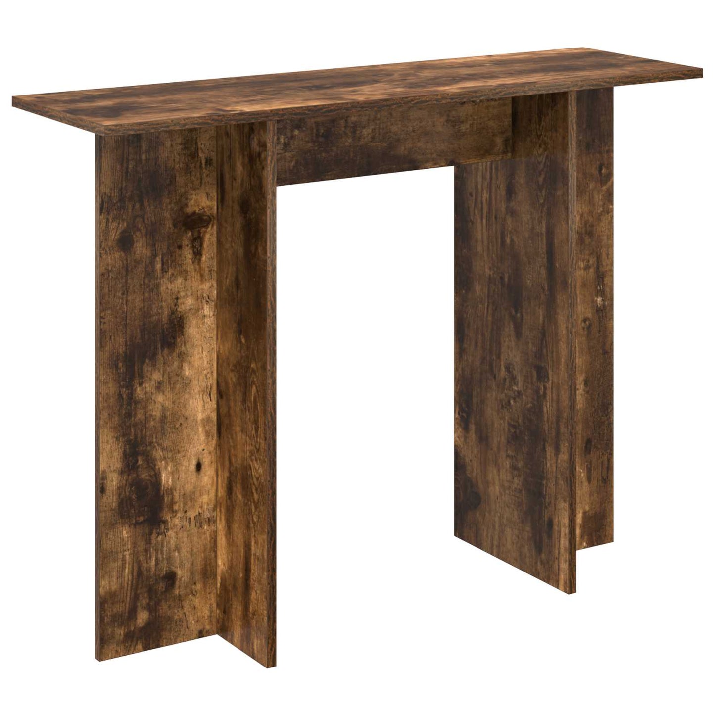 Konzolasztal Füstölt Tölgy 100 x 30 x 75 cm Szerelt Fa