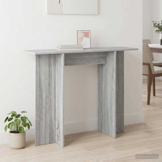 Konzolasztal Szürke Sonoma 100 x 30 x 75 cm Szerelt Fa