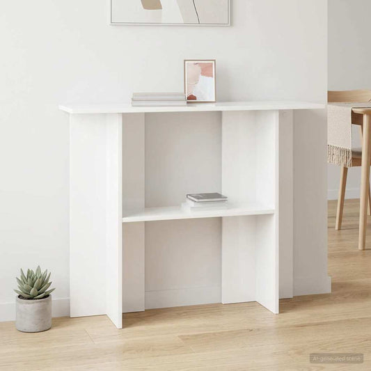 Konzolasztal Fehér 100 x 30 x 75 cm Szerelt Fa