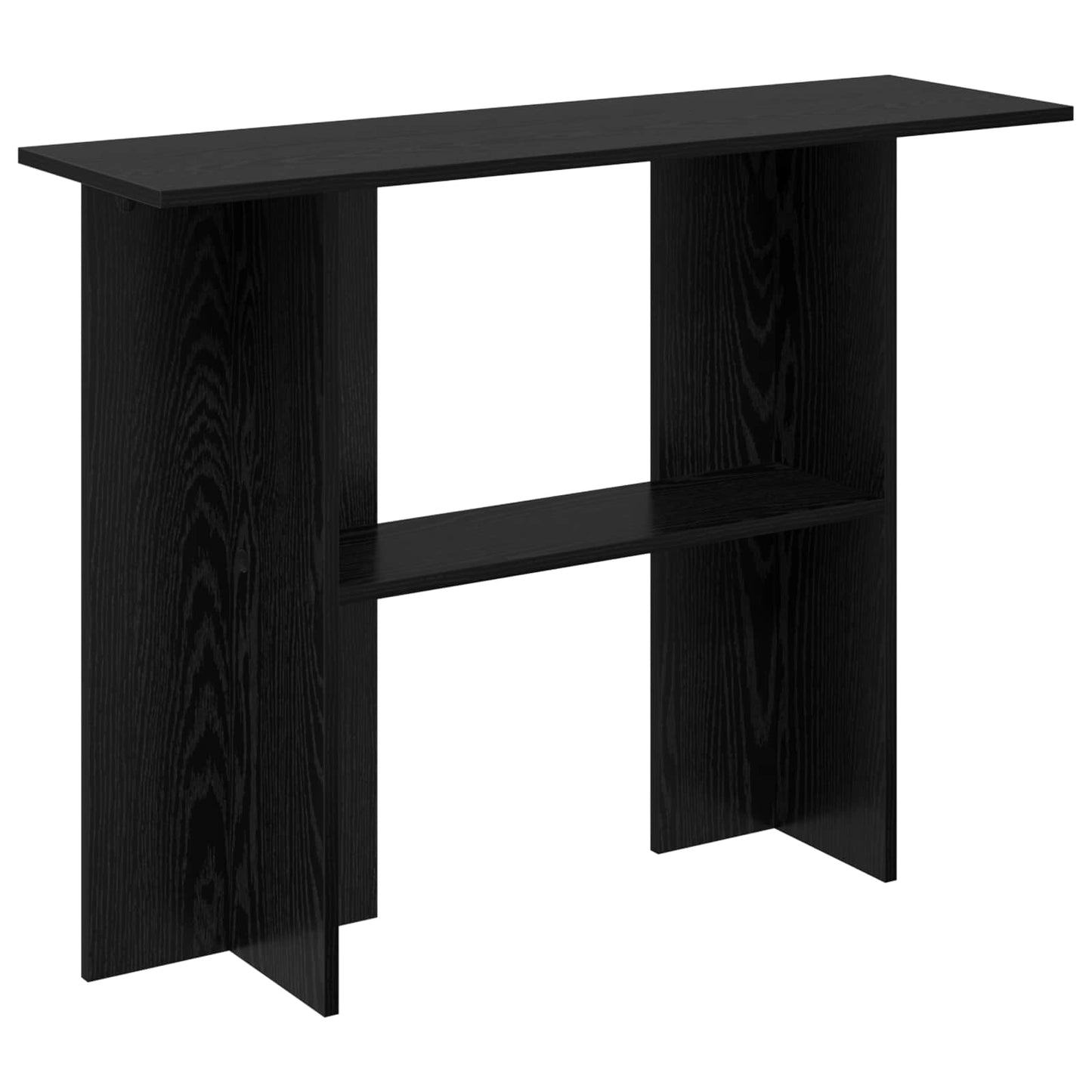 Konzolasztal Fekete Tölgy 100 x 30 x 75 cm Szerelt Fa