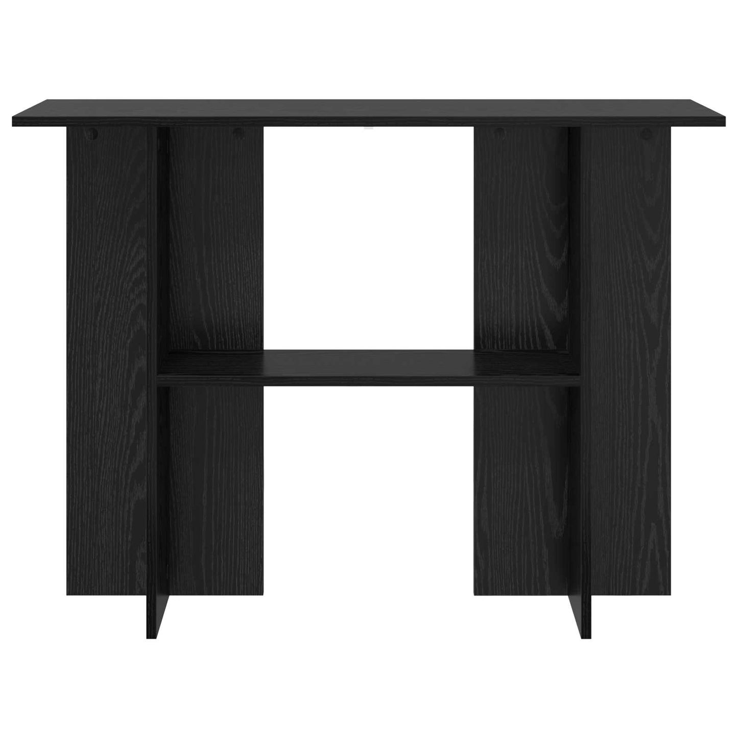 Konzolasztal Fekete Tölgy 100 x 30 x 75 cm Szerelt Fa