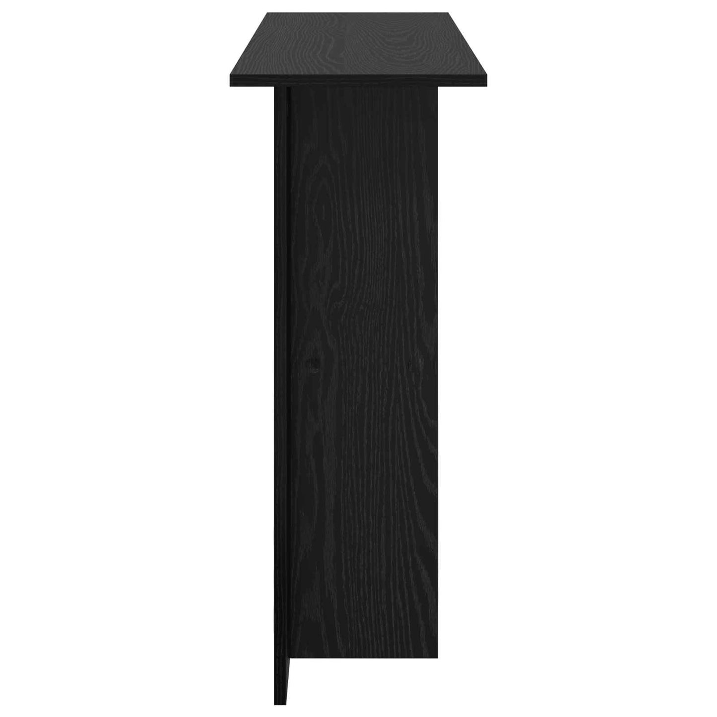 Konzolasztal Fekete Tölgy 100 x 30 x 75 cm Szerelt Fa
