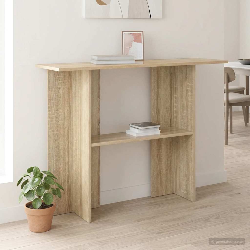 Konzolasztal Sonoma Tölgy 100 x 30 x 75 cm Szerelt Fa