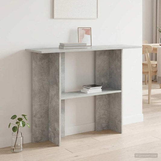 Konzolasztal Betonszürke 100 x 30 x 75 cm Szerelt Fa