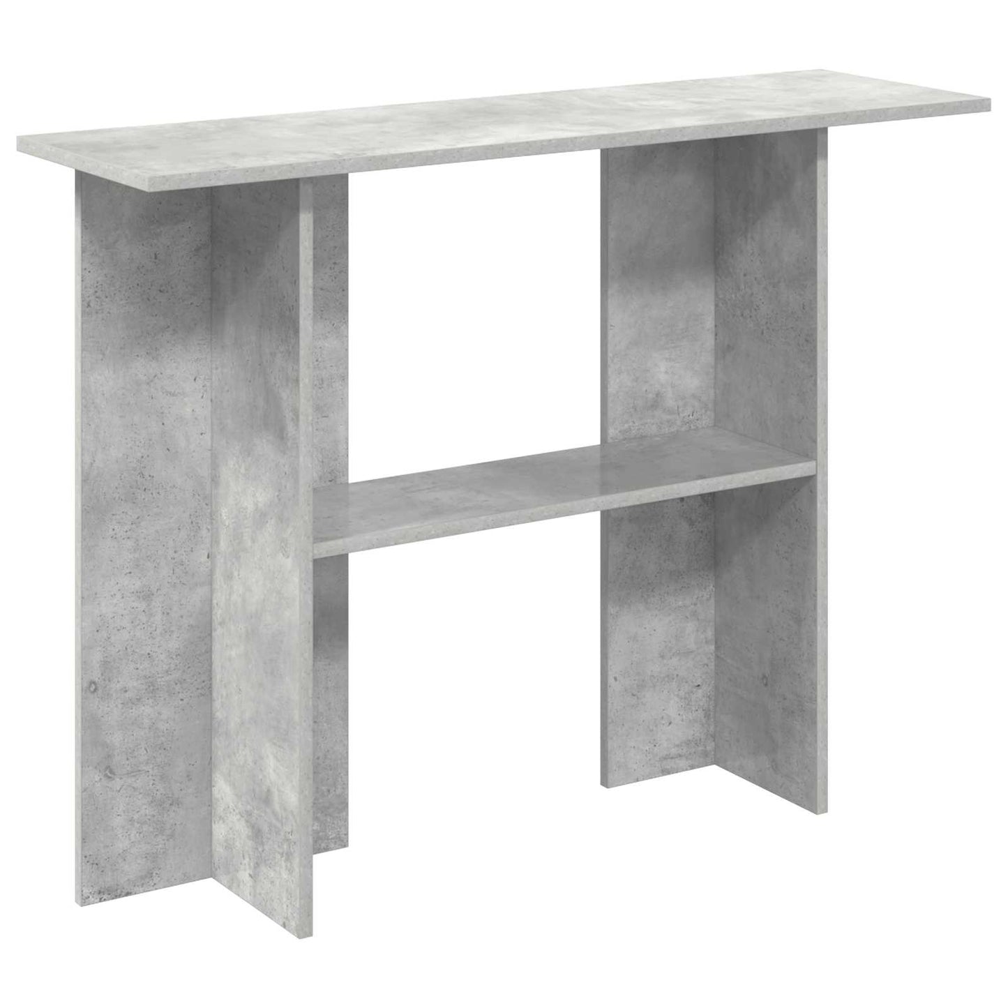 Konzolasztal Betonszürke 100 x 30 x 75 cm Szerelt Fa