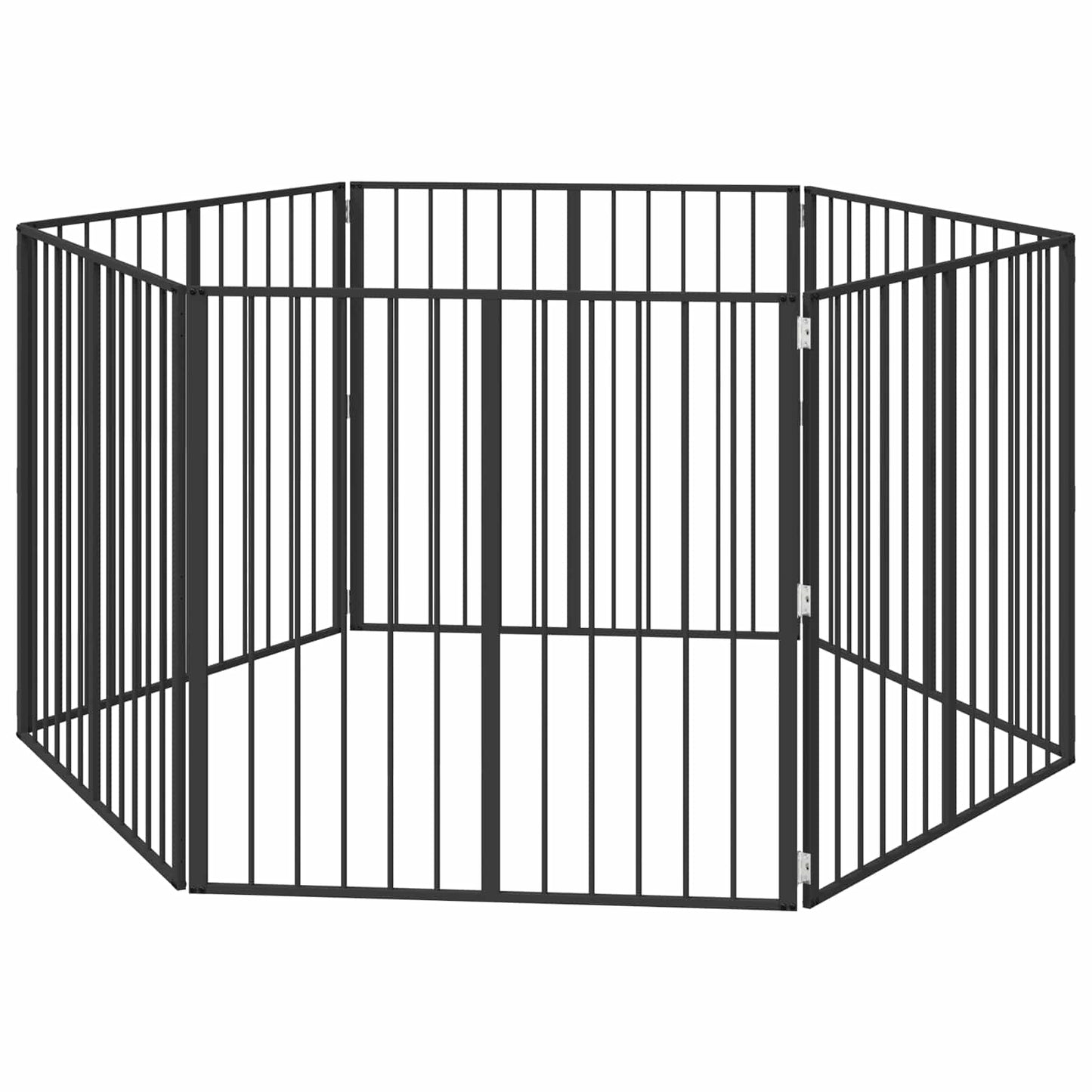 Kutya Kapu 6 db Fekete 100 x 100 cm Horganyzott Acél