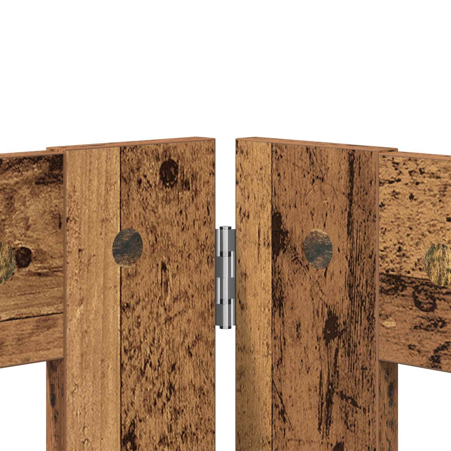 Összecsukható kutyakerítés állványokkal 6 db Antik Fa 482 cm