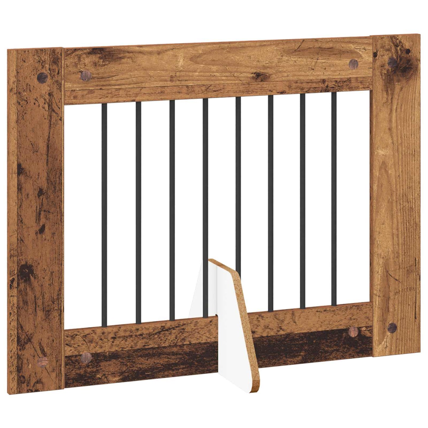 Összecsukható kutyakerítés állványokkal 6 db Antik Fa 482 cm