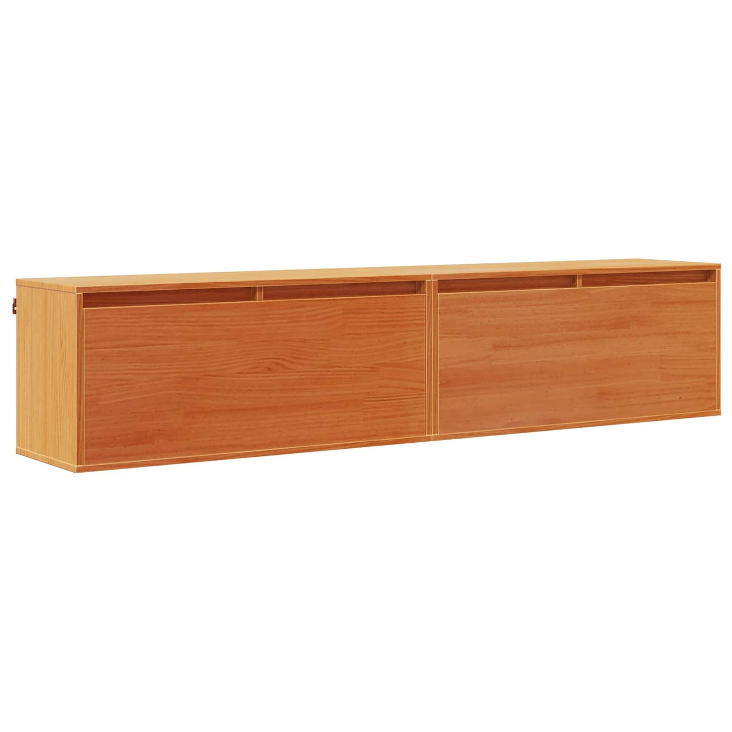 Fali Szekrény 2 pcs Faggyú barna 80 x 30 x 35 cm Tömör fenyőfa