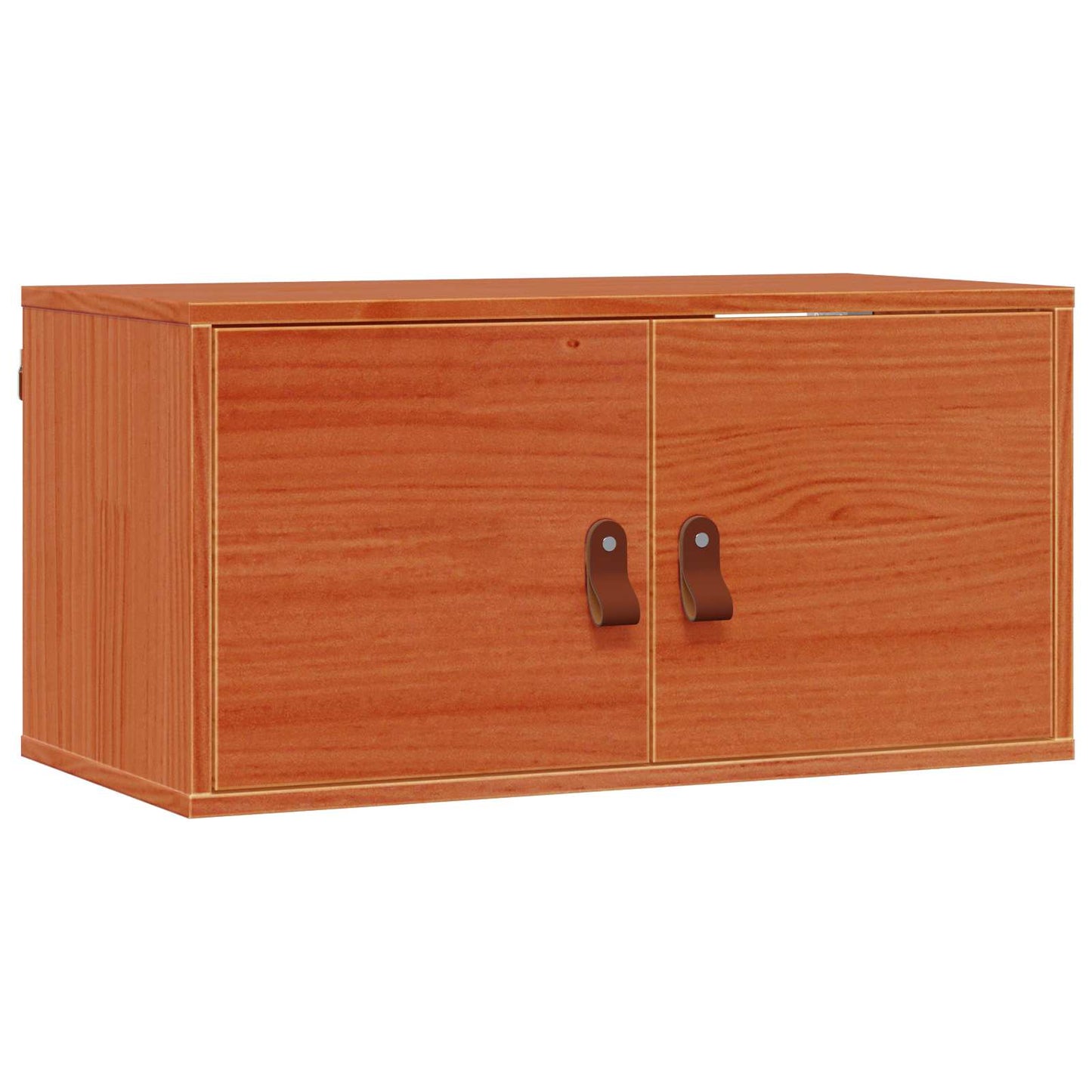 Fali Szekrény 2 pcs Faggyú barna 60 x 30 x 30 cm Tömör fenyőfa