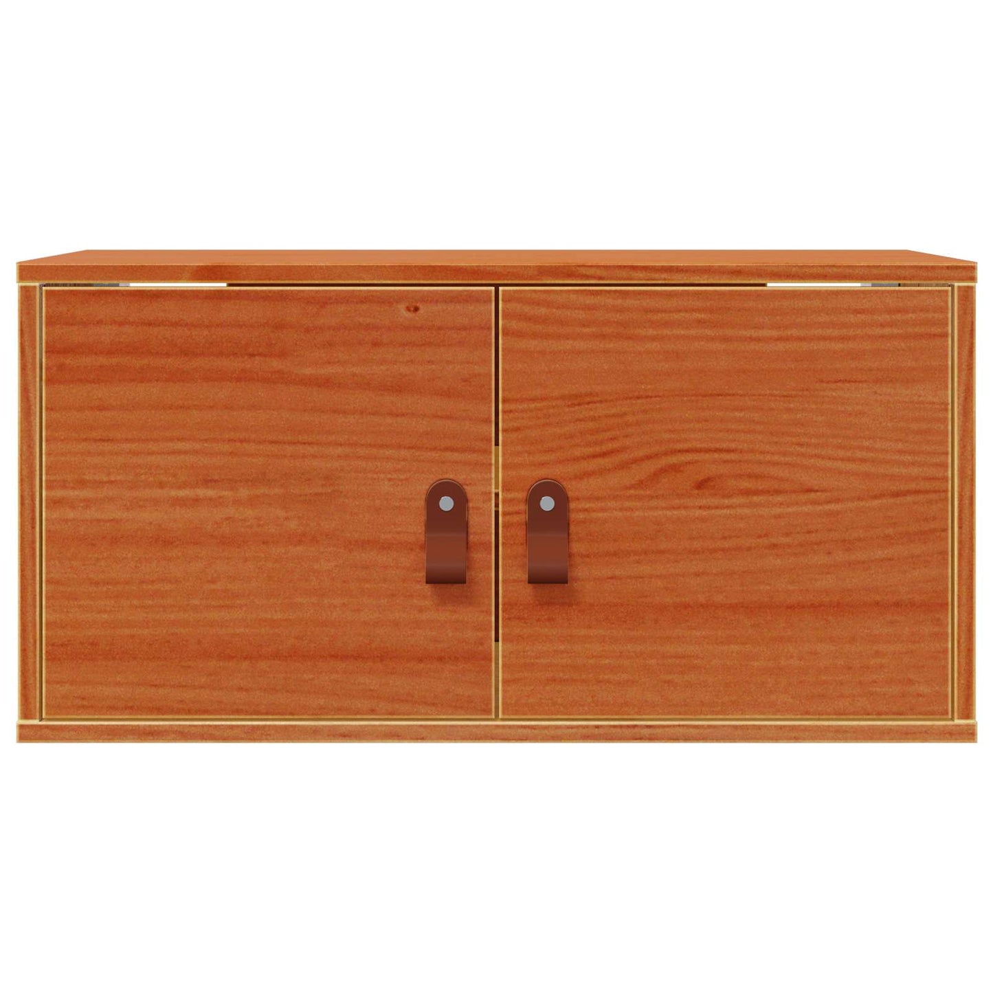 Fali Szekrény 2 pcs Faggyú barna 60 x 30 x 30 cm Tömör fenyőfa