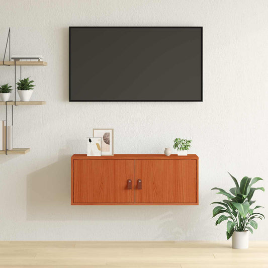 Fali Szekrény Faggyú barna 80 x 30 x 30 cm Tömör fenyőfa